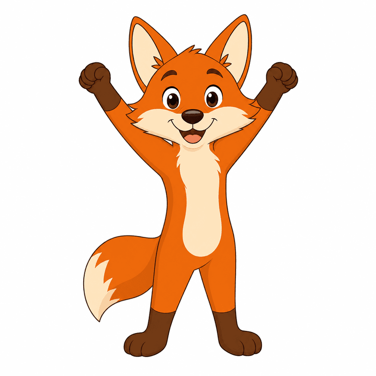 Pip celebrating