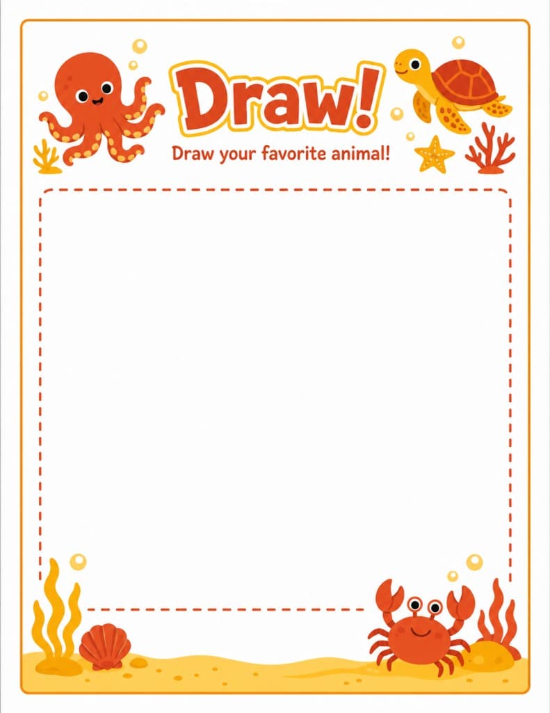 Drawing page template